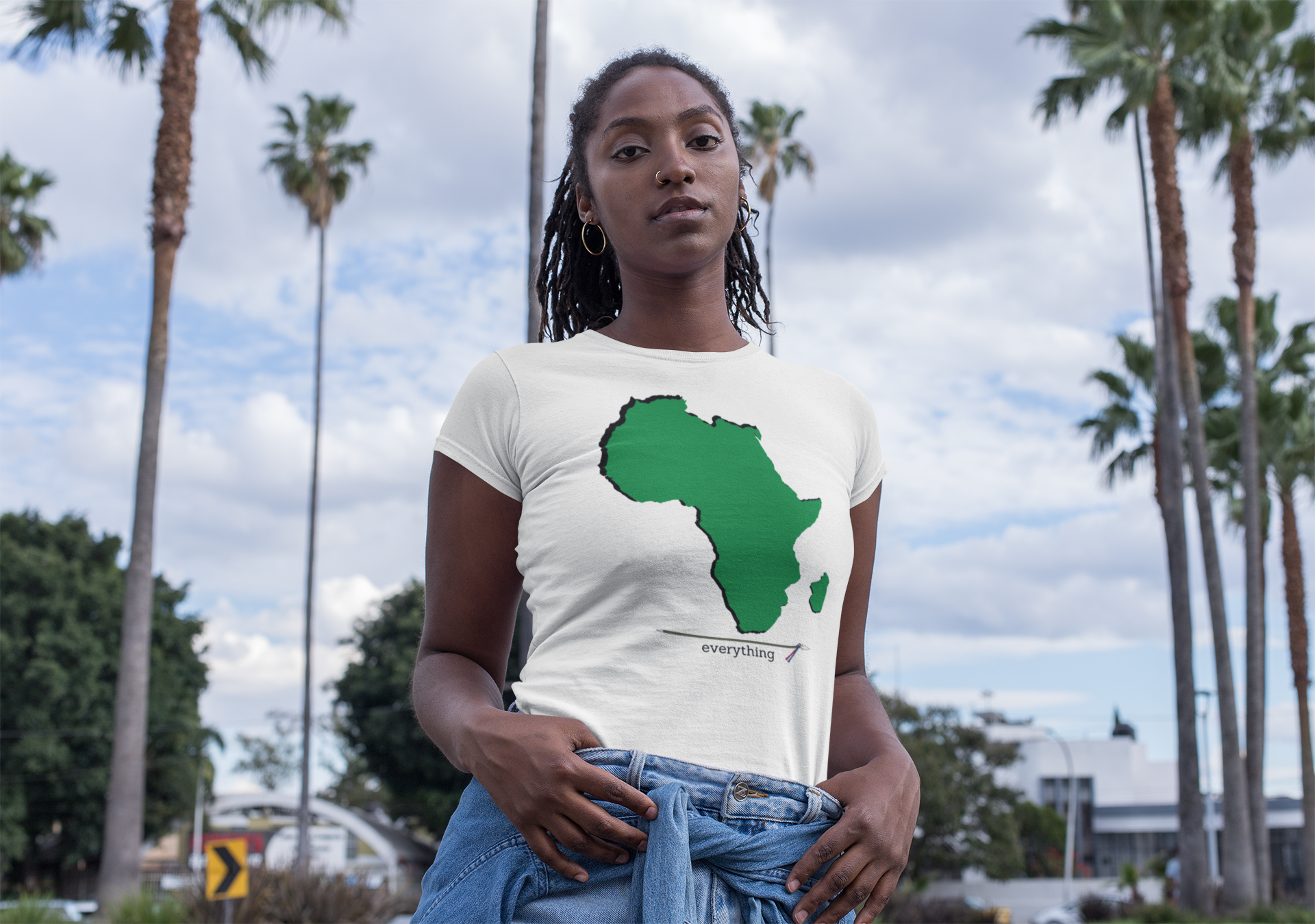 Africa Over Everything Green Continent T-Shirt