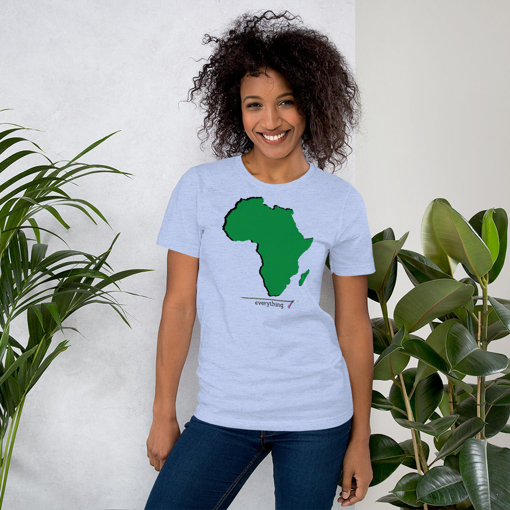 Africa Over Everything Green Continent Unisex T-Shirt