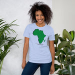 Load image into Gallery viewer, Africa Over Everything Green Continent Unisex T-Shirt
