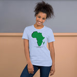 Load image into Gallery viewer, Africa Over Everything Green Continent Unisex T-Shirt
