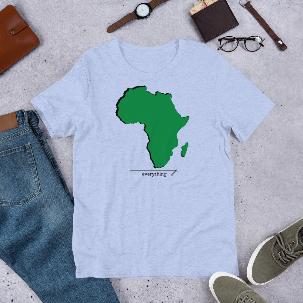 Africa Over Everything Green Continent Unisex T-Shirt