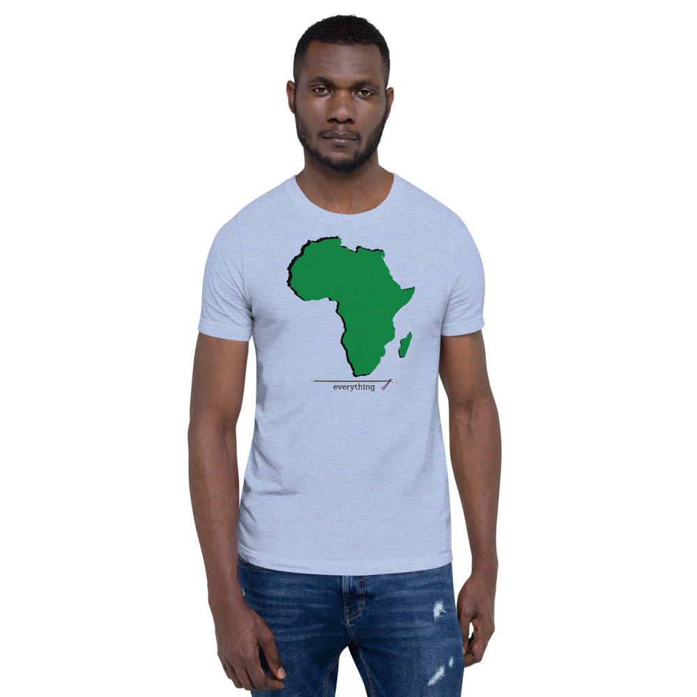 Africa Over Everything Green Continent Unisex T-Shirt