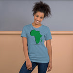 Load image into Gallery viewer, Africa Over Everything Green Continent T-Shirt
