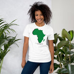 Load image into Gallery viewer, Africa Over Everything Green Continent Unisex T-Shirt
